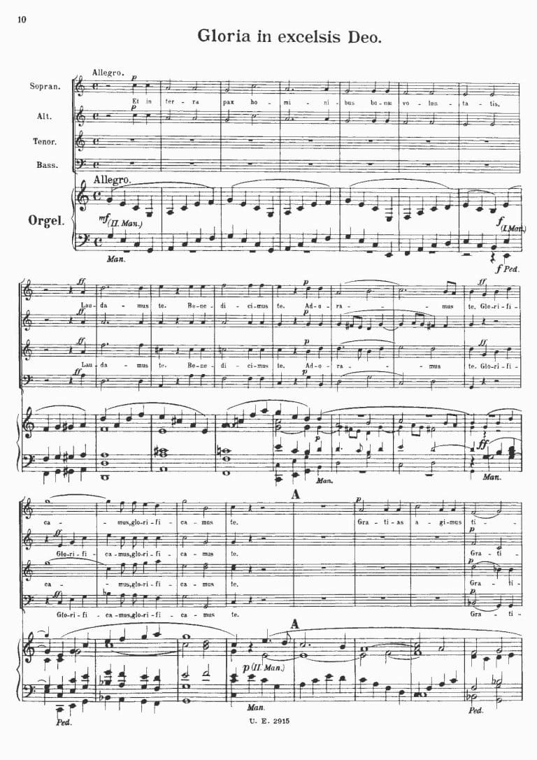 Opening Gloria from Bruckner's Mass in E Minor